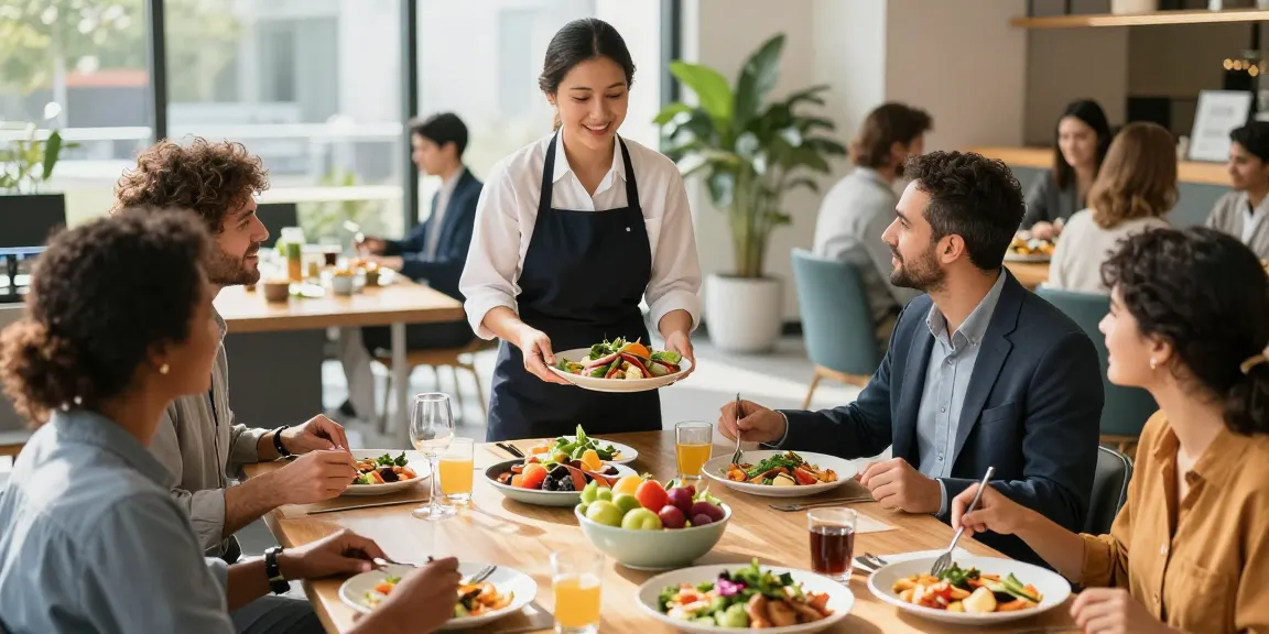 Contractcatering door lokale diensten voor een gezonde, kwalitatieve eetomgeving.